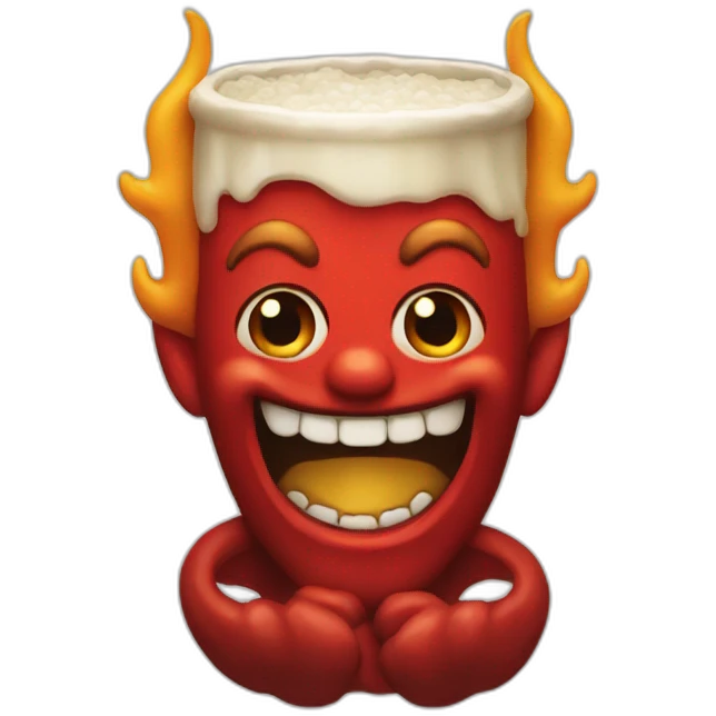 beer devil emoji