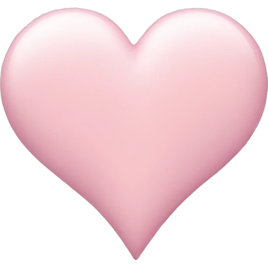 Pastel pink heart emoji