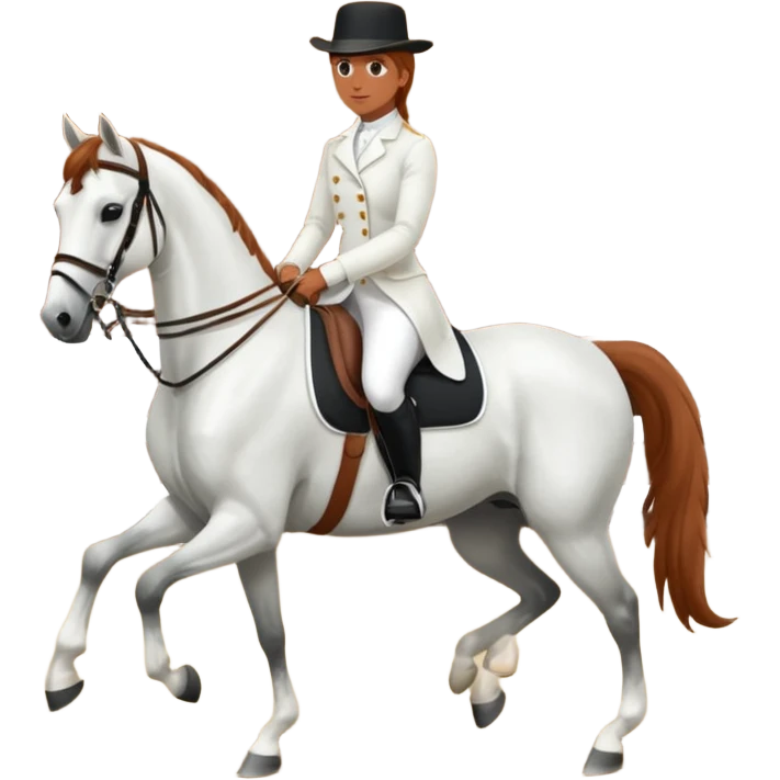 lipizzaner horse & rider emoji
