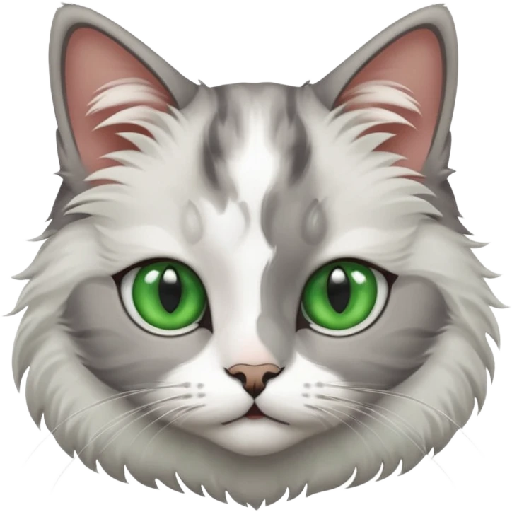 Котик с зелёными глазами  emoji