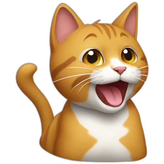 Gato sacando la lengua para un lado emoji