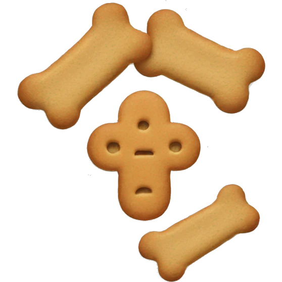 People eating dog biscuit on plate emoji