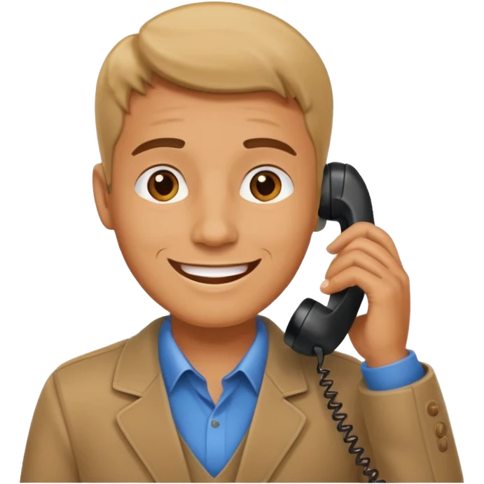 man talking on the phone emoji