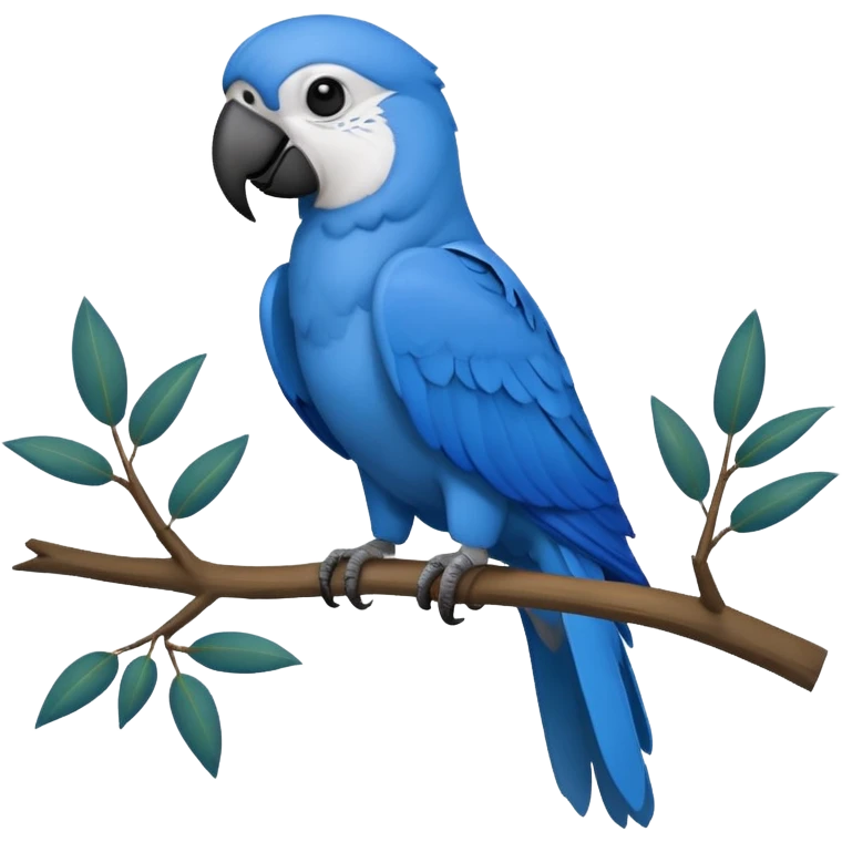 Spix's macaw emoji