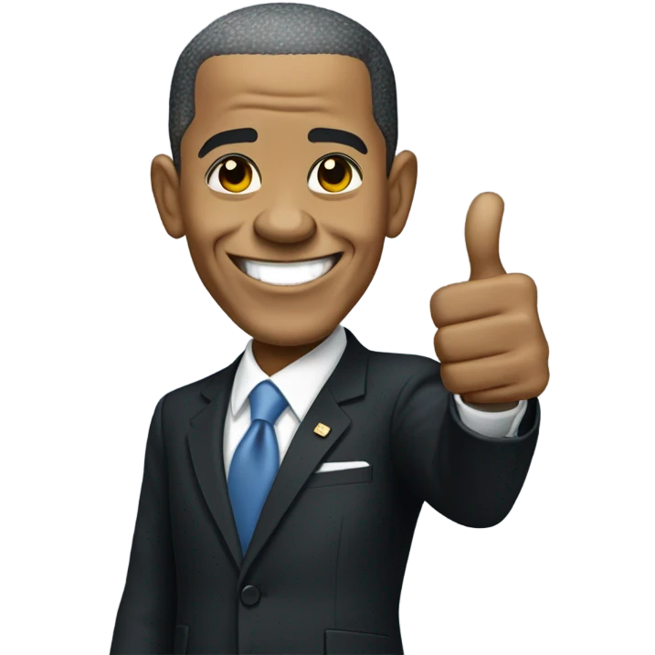 Barack Obama thumbs up emoji