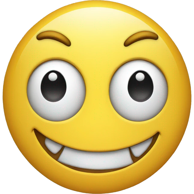 smiley face with an evil smirk emoji