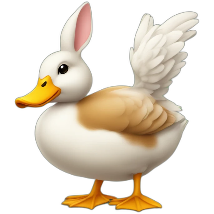 Canard sur lapin emoji