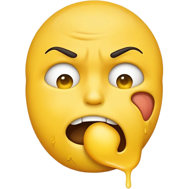 Emoji face choking itself emoji