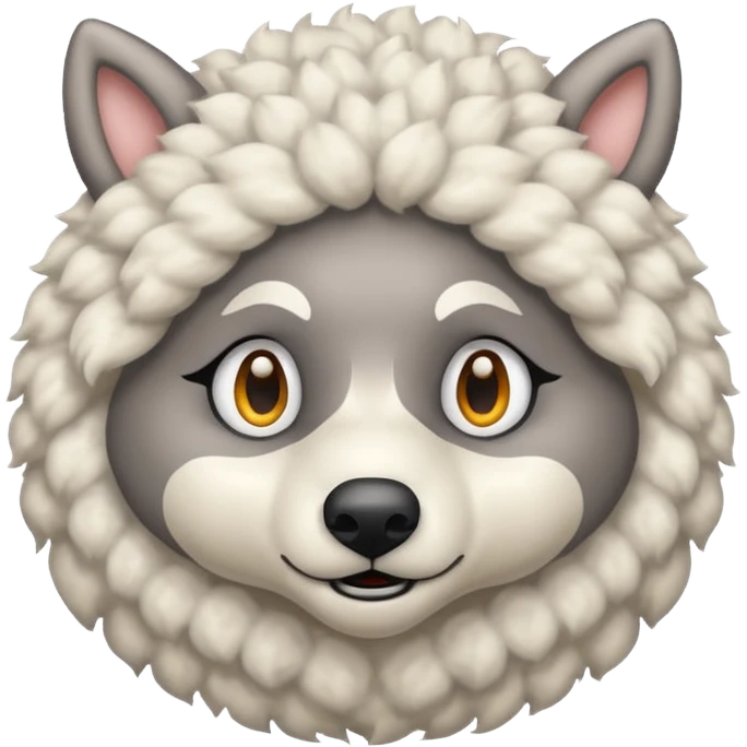 Wolf in sheep clothing 🐺 🐑 emoji