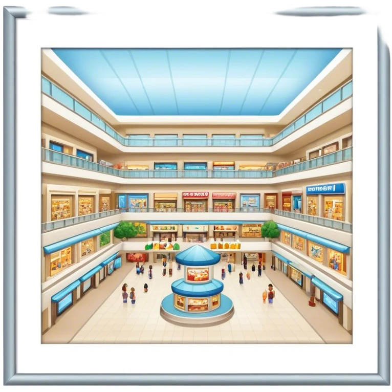 shopping mall emoji