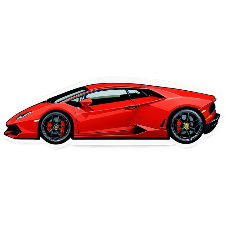 Ghostface driving a red Lamborghini   emoji