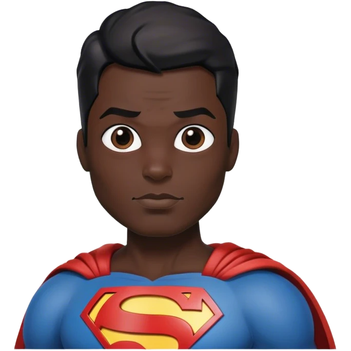 Superman black emoji