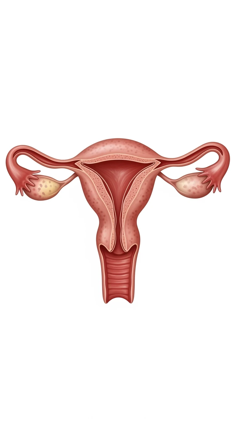 UTERO UMANO ANATOMICO 4K, SFONDO BIANCO emoji