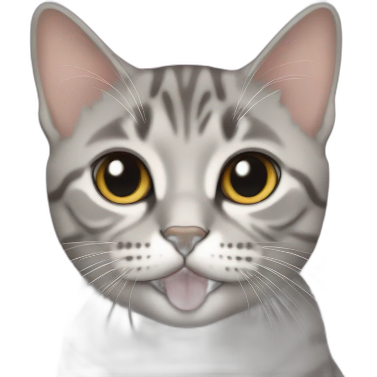 British short hair face sticks out tongue emoji