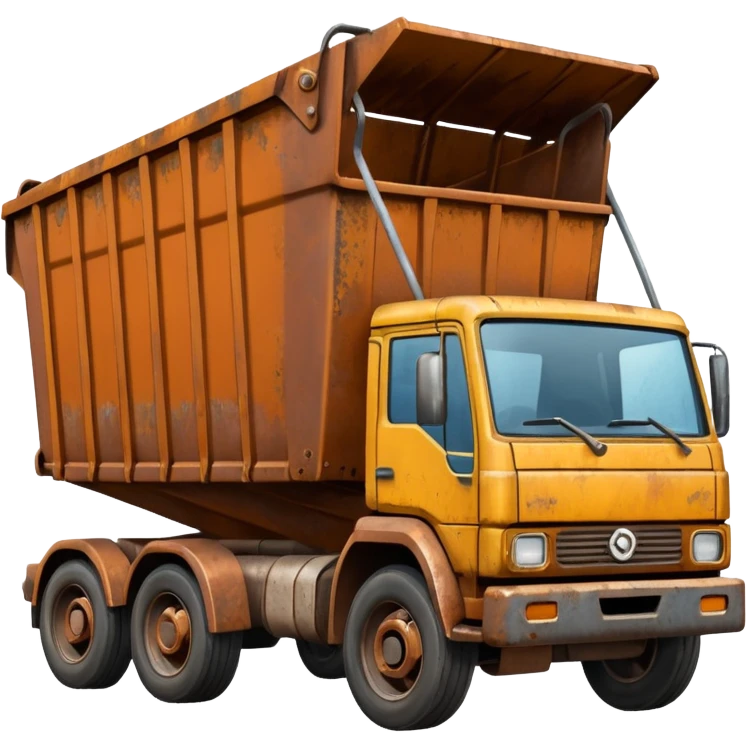 skip bin truck emoji emoji