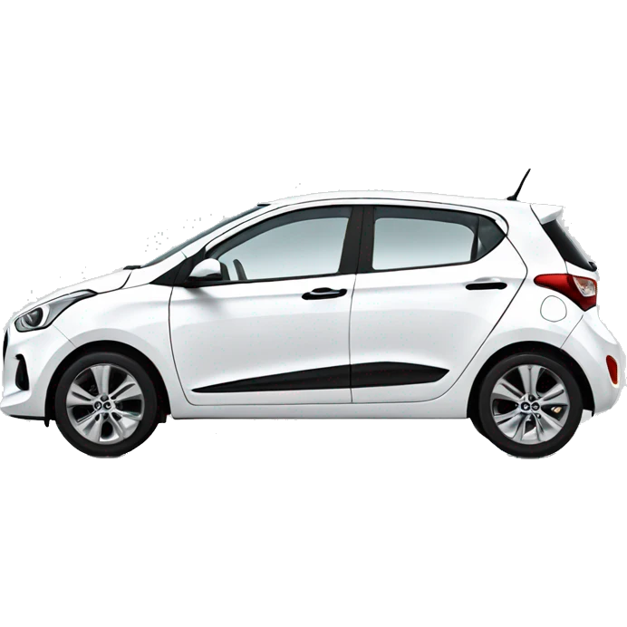 White Hyundai i10 emoji