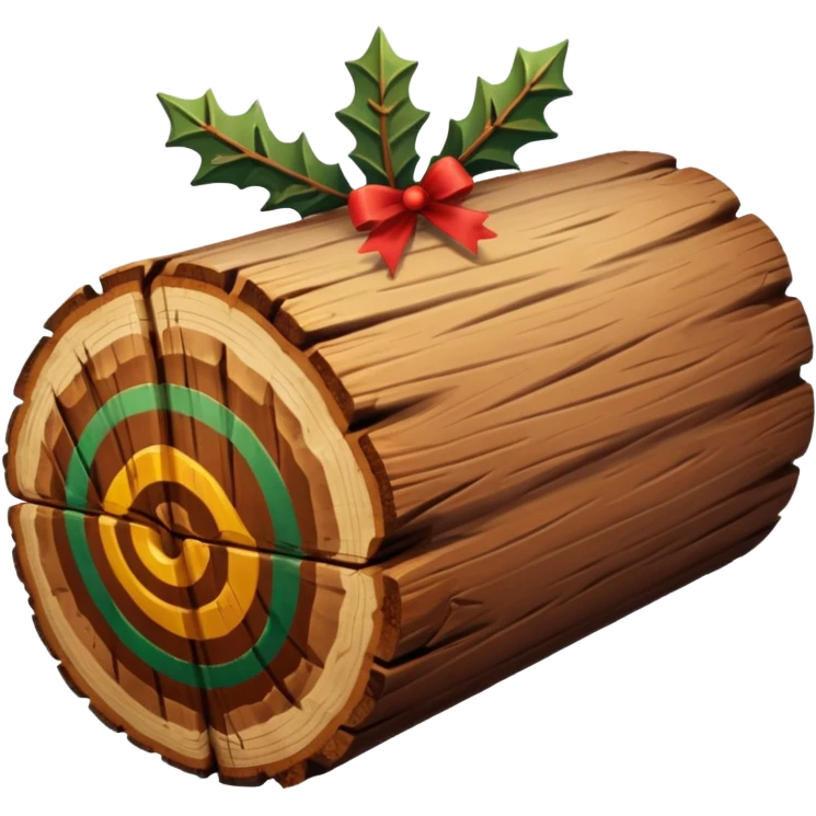 Xmas log emoji