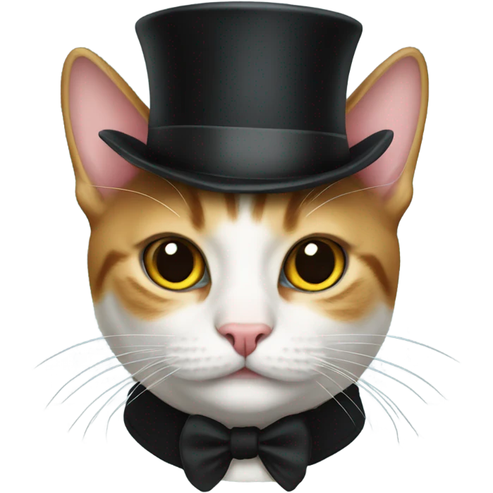 cat with tophat emoji