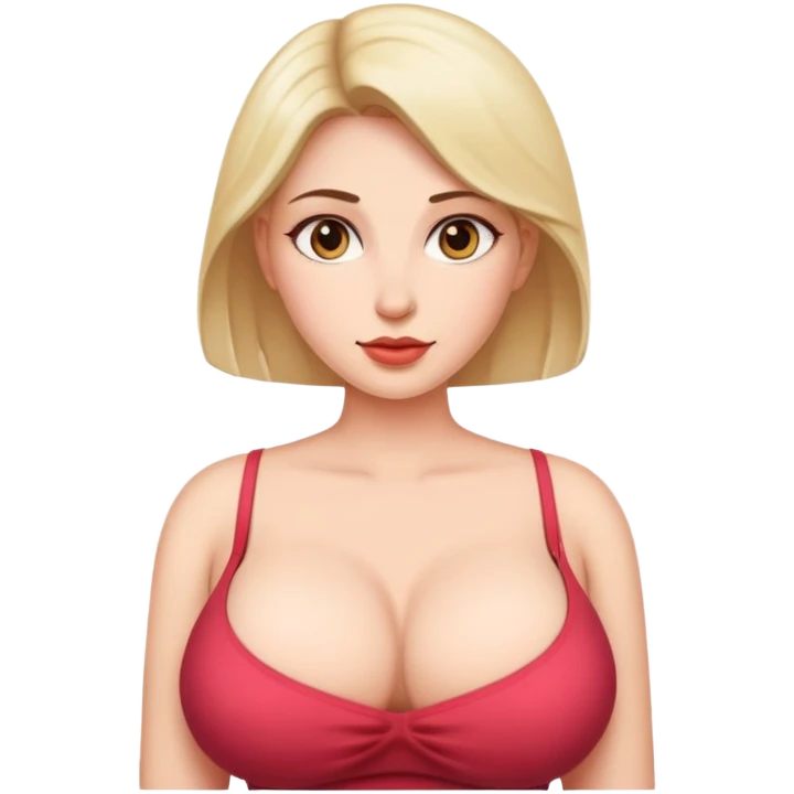 Woman with big breasts emoji