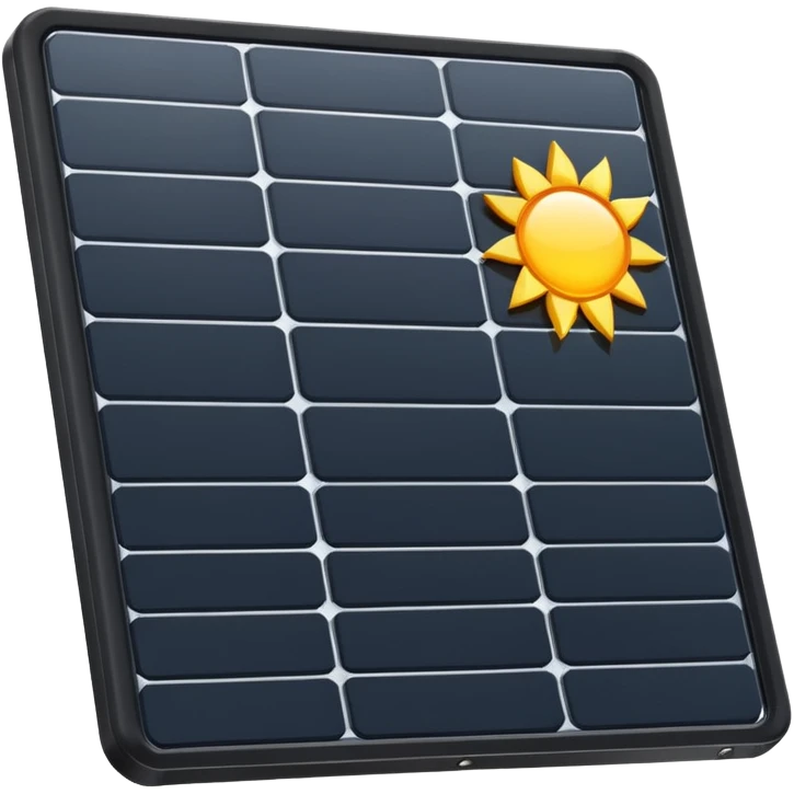 solar panel without sun emoji