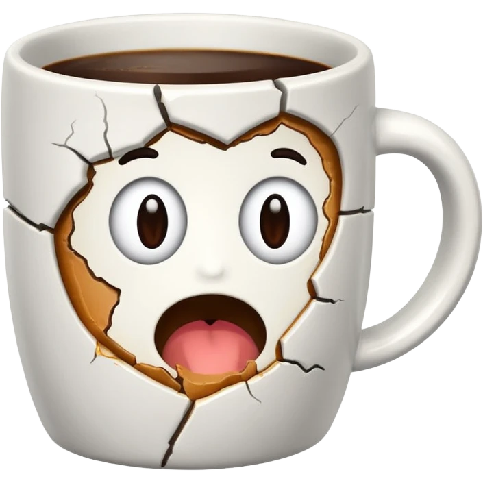 cracked mug emoji