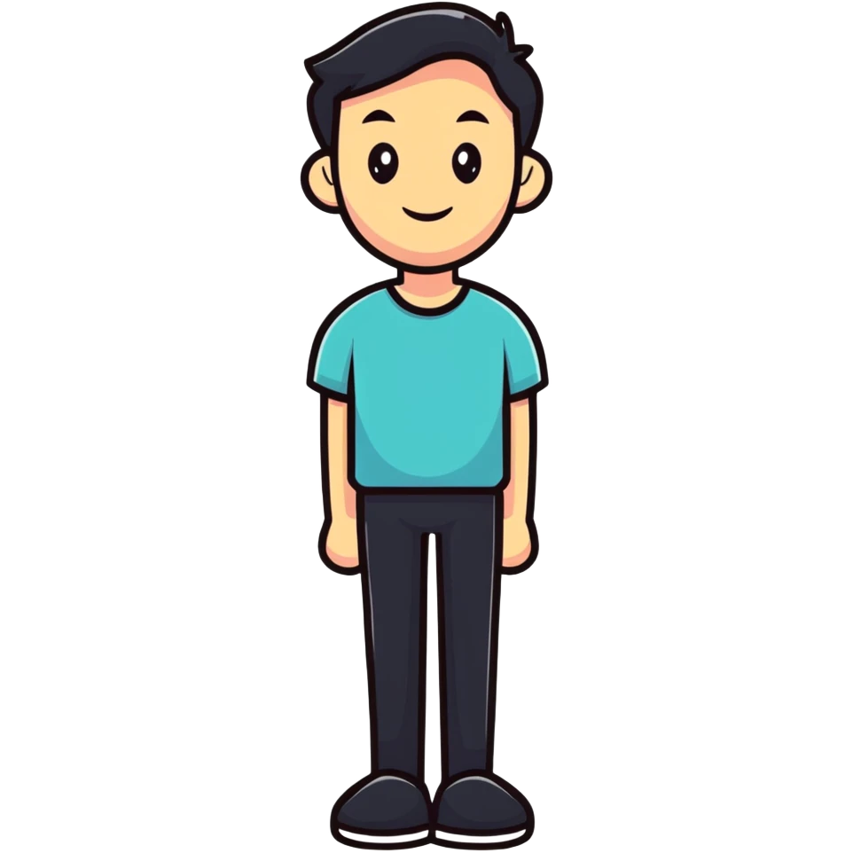guy standing out in a crowd emoji