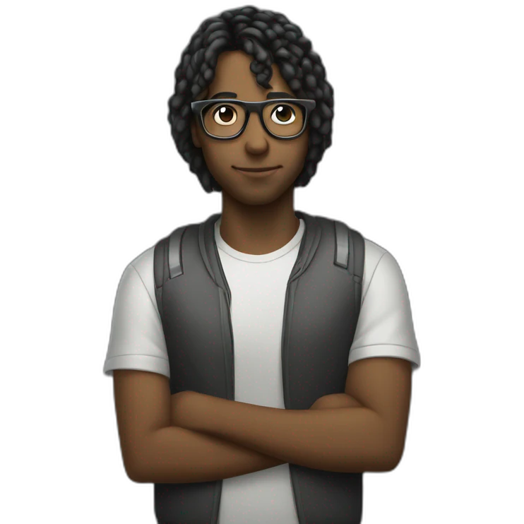 nerd boyfriend who plays modular synth music emoji