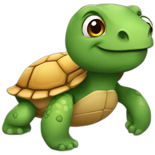 Ours avec une tortue emoji