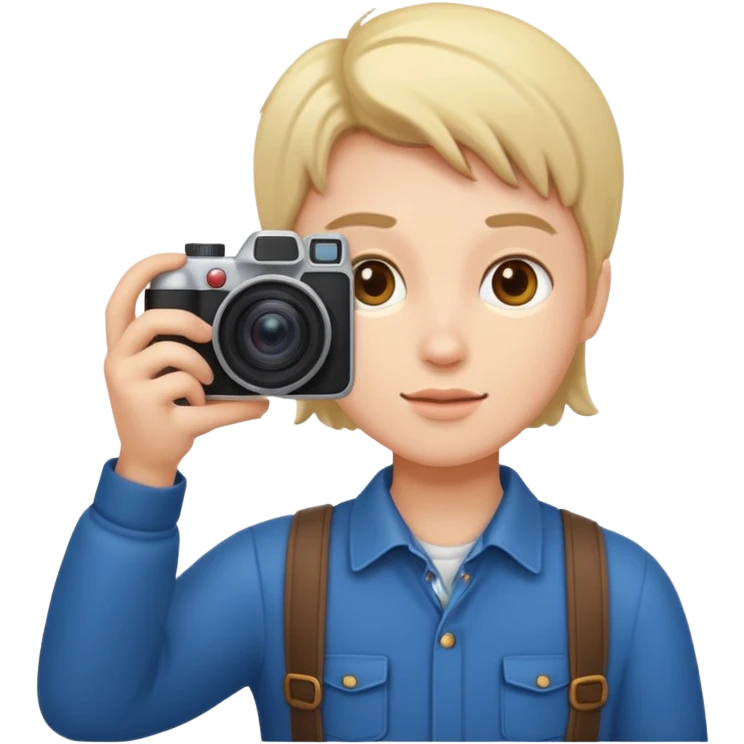photographer taking a photo emoji