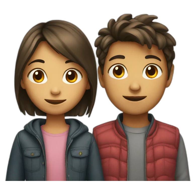 Boy and girl emoji
