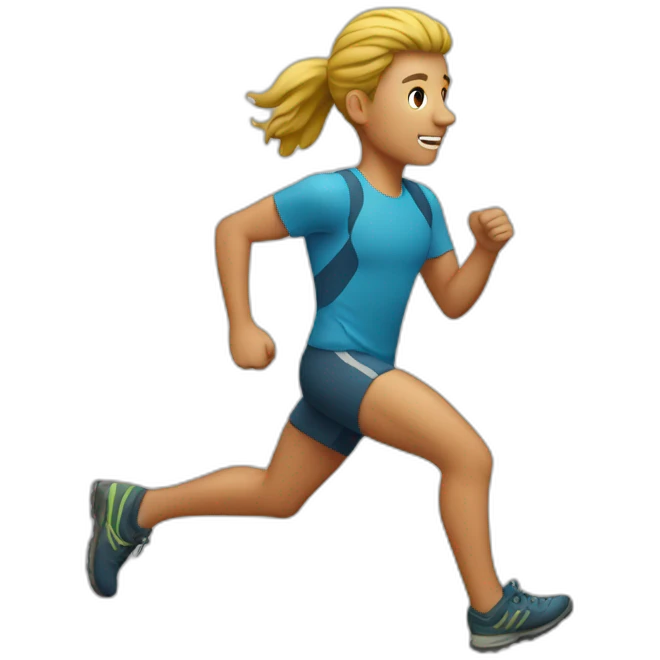 Trail runner emoji