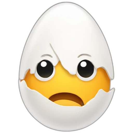 egg with hair emoji
