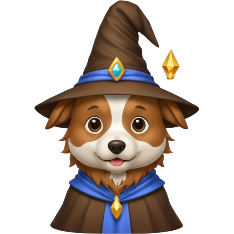 Dog wizard emoji