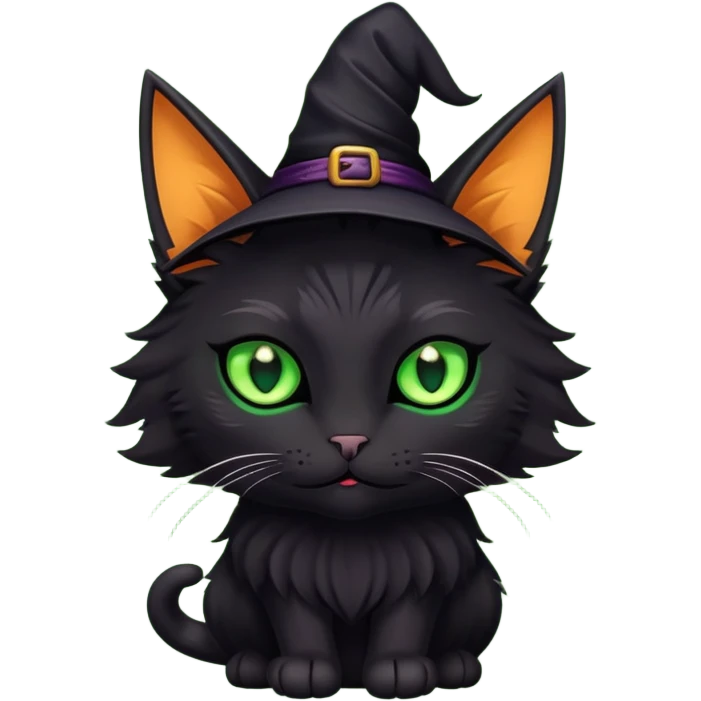 Witch cat emoji