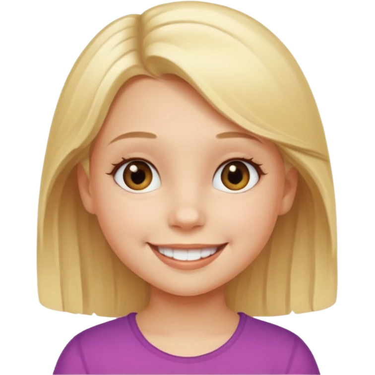 beautiful little girl emoji