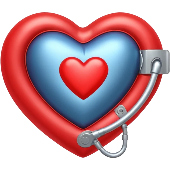 heart with pressure cuff emoji