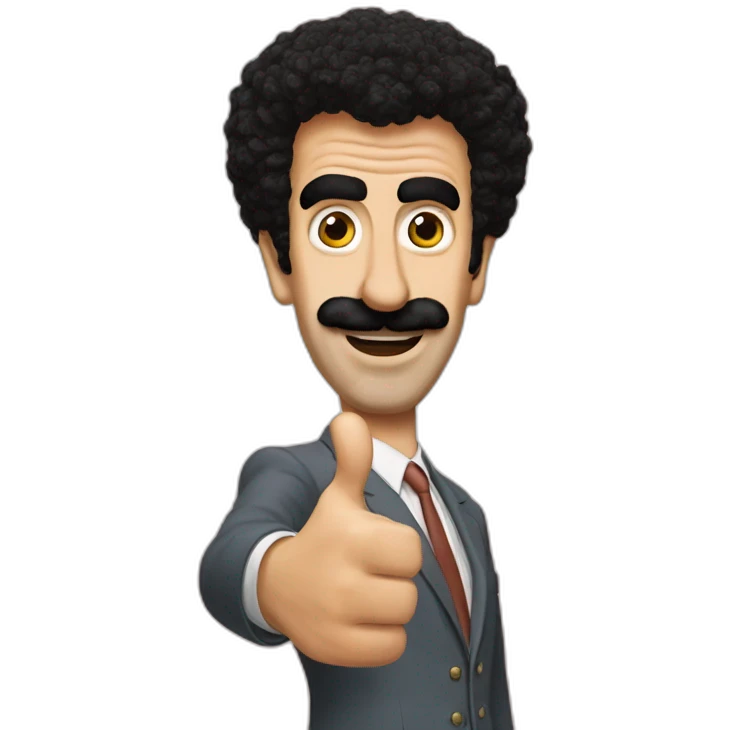Borat thumbs up emoji