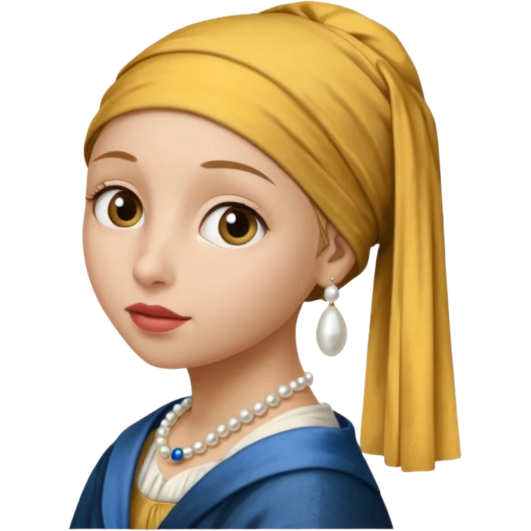 Girl with a Pearl Earring painting emoji