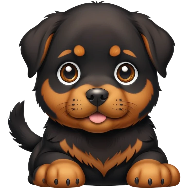 Cute Rottweiler puppy  emoji