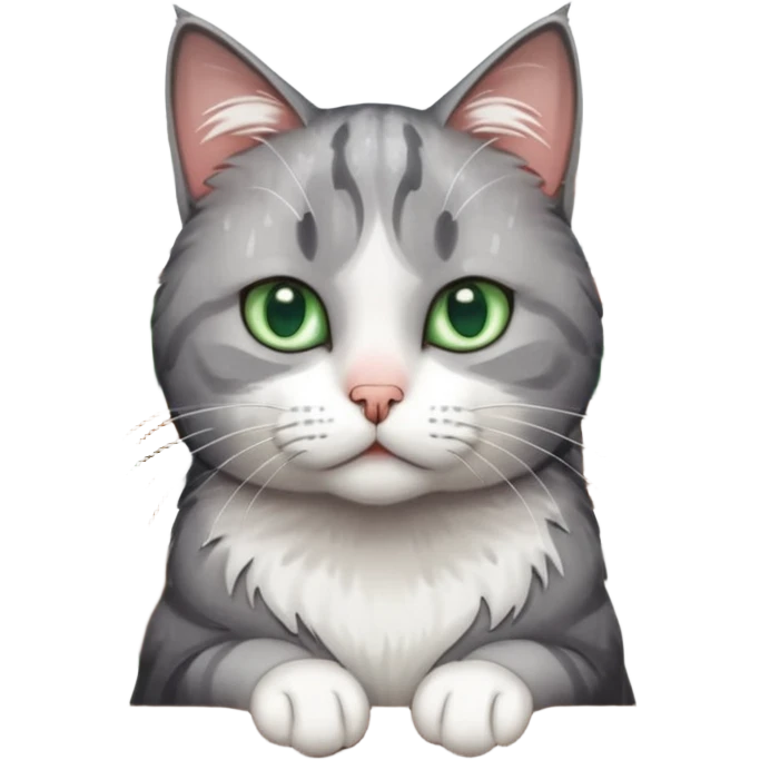 sad cat waiting for owner outside on balcony during rain emoji