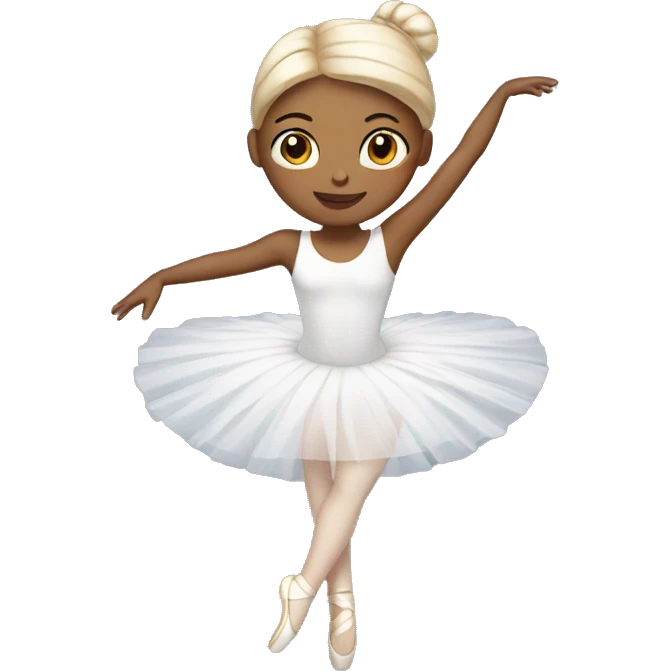 white ballerina  emoji