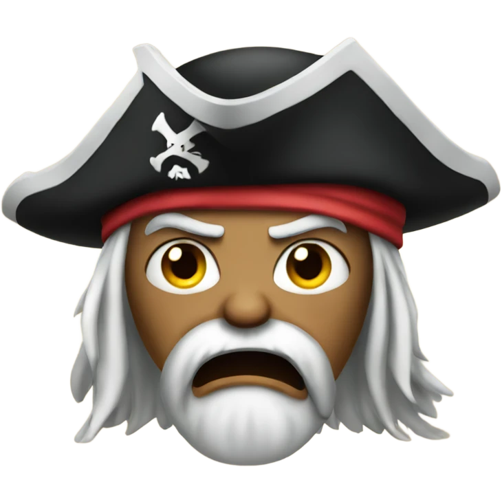 an angry pirate emoji