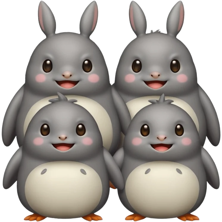famille de totoros emoji