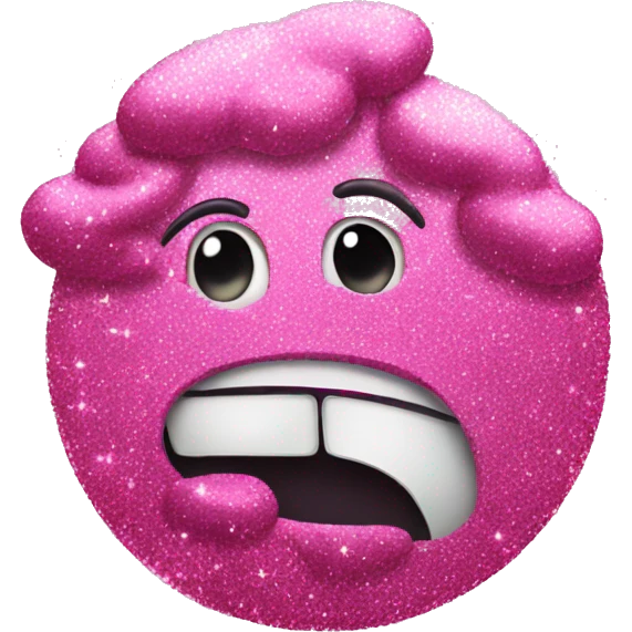 pink glittery rubbish emoji