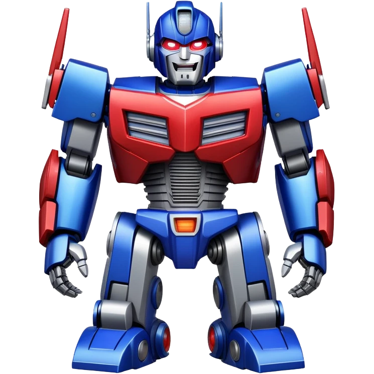 Optimus Prime robot from Transformers laughing emoji