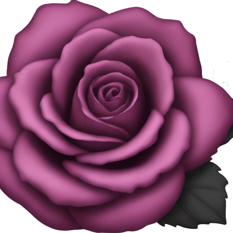 dark rose with black stem emoji