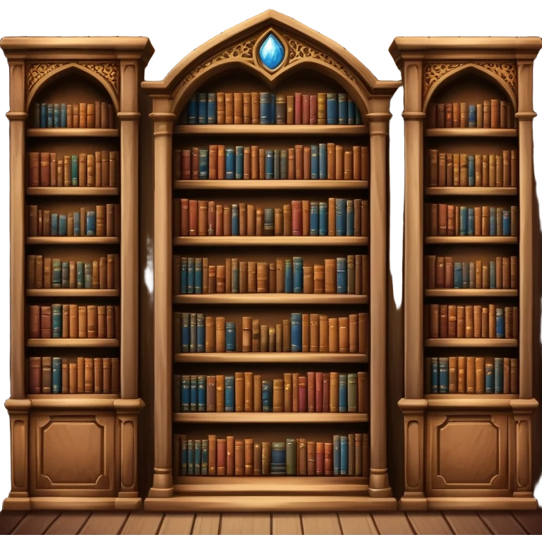 old bookshelf, magic, harry potter, hogwarts library emoji