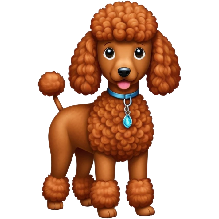 Red standard poodle emoji