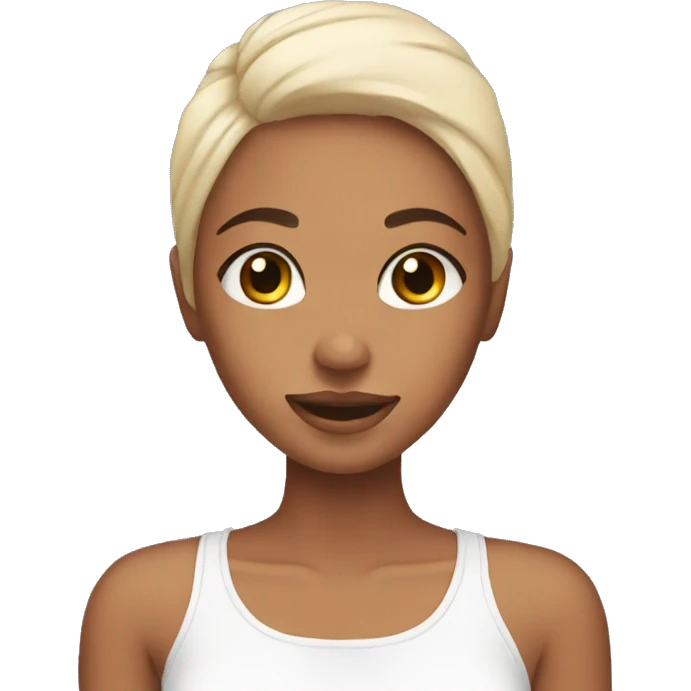 Girl doing skincare emoji