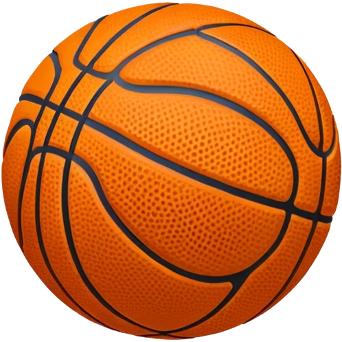 Polka dot basketball  emoji